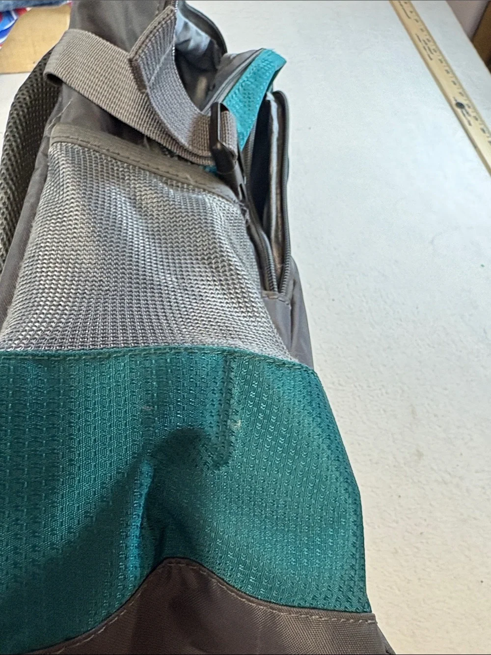 Dejuno Teal and Gray Women's Backpack - Everyday Travel Pack